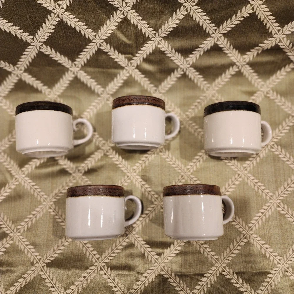 Cups Arabia Finland Karelia Cup  (Set Of 5)‎ Hand Painted